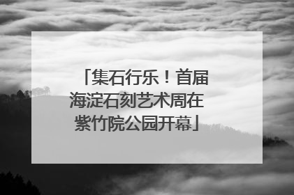 集石行乐！首届海淀石刻艺术周在紫竹院公园开幕