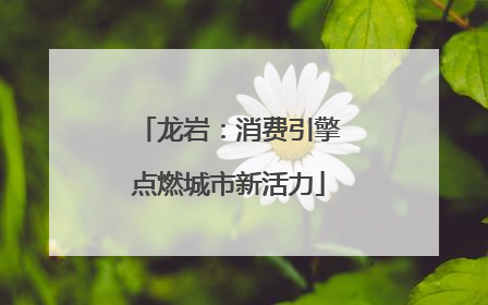 龙岩：消费引擎点燃城市新活力