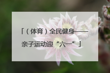 （体育）全民健身——亲子运动迎“六一”