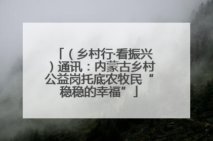 （乡村行·看振兴）通讯：内蒙古乡村公益岗托底农牧民“稳稳的幸福”