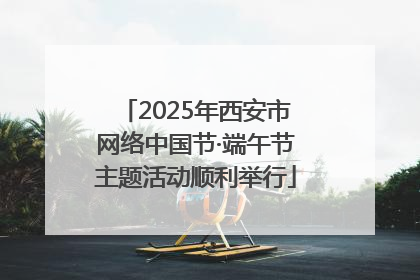 2025年西安市网络中国节·端午节主题活动顺利举行