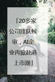 20多家公司排队候审，AI企业再掀赴港上市潮