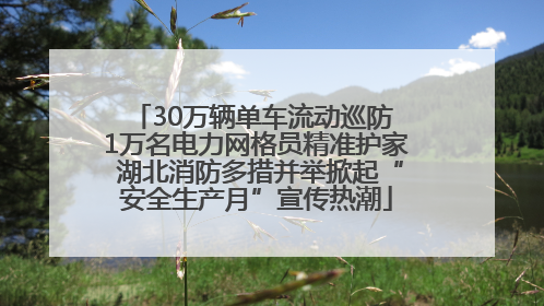 30万辆单车流动巡防 1万名电力网格员精准护家 湖北消防多措并举掀起“安全生产月”宣传热潮