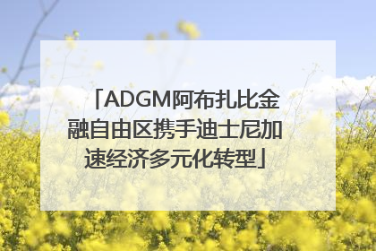 ADGM阿布扎比金融自由区携手迪士尼加速经济多元化转型